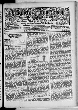 Volks-Zeitung vom 26.10.1895