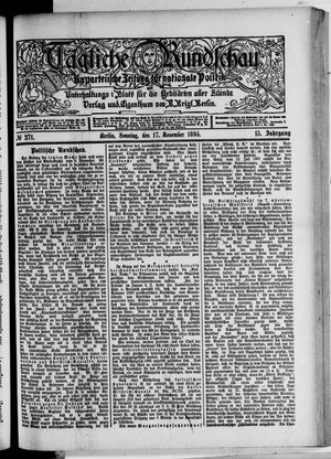 Volks-Zeitung vom 17.11.1895