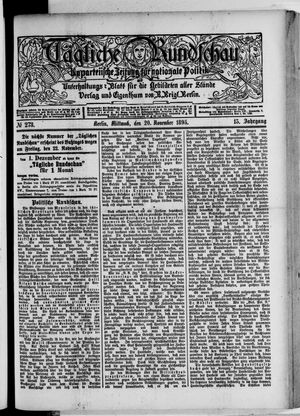 Volks-Zeitung vom 20.11.1895