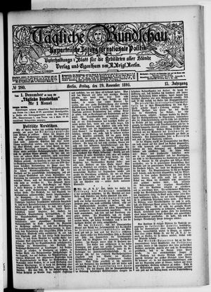 Volks-Zeitung vom 29.11.1895