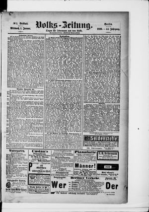 Volks-Zeitung vom 01.01.1896