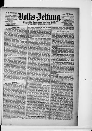 Volks-Zeitung on Jan 2, 1896