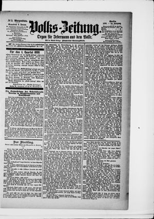 Volks-Zeitung vom 04.01.1896
