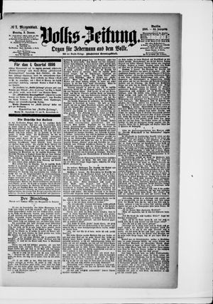 Volks-Zeitung vom 05.01.1896