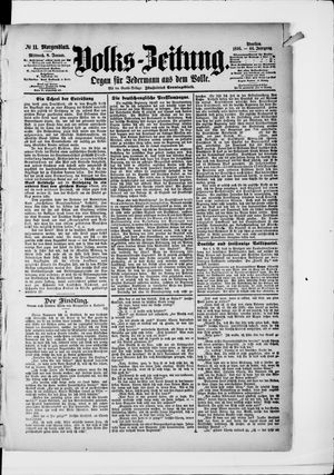 Volks-Zeitung on Jan 8, 1896
