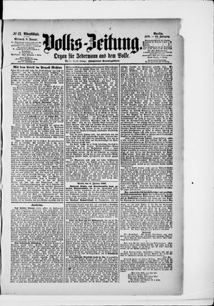Volks-Zeitung vom 08.01.1896