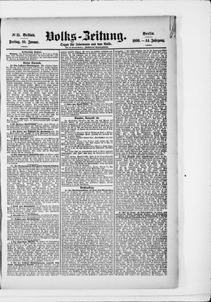 Volks-Zeitung vom 10.01.1896