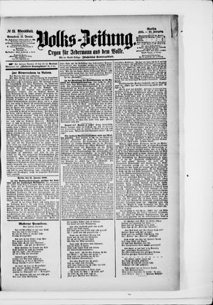 Volks-Zeitung vom 11.01.1896
