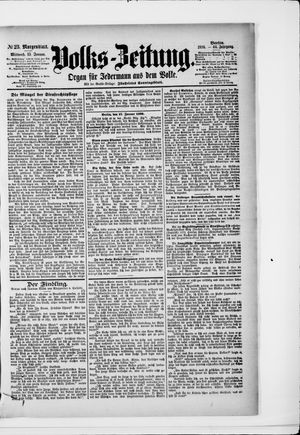 Volks-Zeitung on Jan 15, 1896