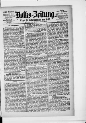 Volks-Zeitung vom 16.01.1896