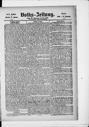 Volks-Zeitung vom 17.01.1896