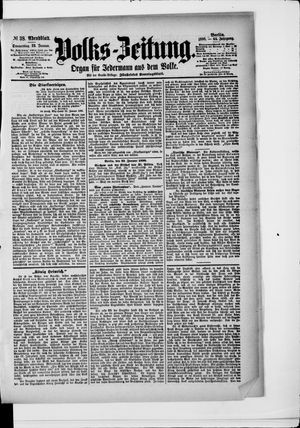 Volks-Zeitung on Jan 23, 1896