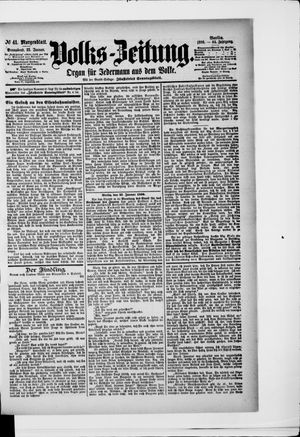 Volks-Zeitung vom 25.01.1896