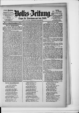 Volks-Zeitung vom 25.01.1896