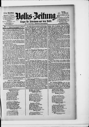 Volks-Zeitung on Feb 1, 1896