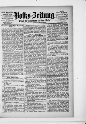 Volks-Zeitung on Feb 5, 1896