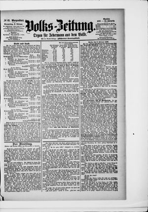 Volks-Zeitung on Feb 6, 1896