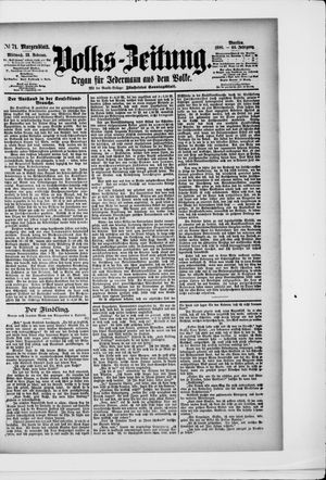 Volks-Zeitung vom 12.02.1896