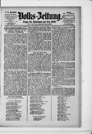 Volks-Zeitung vom 15.02.1896