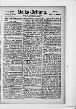 Volks-Zeitung vom 16.02.1896