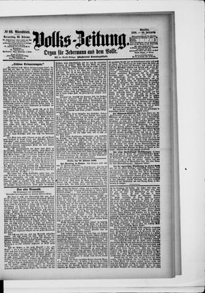 Volks-Zeitung vom 20.02.1896