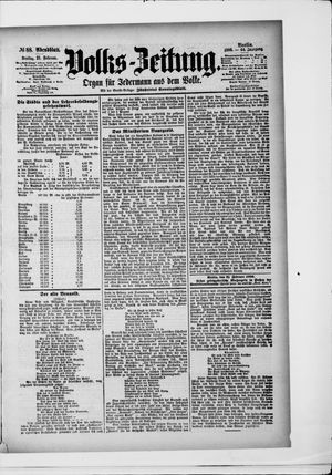 Volks-Zeitung on Feb 21, 1896