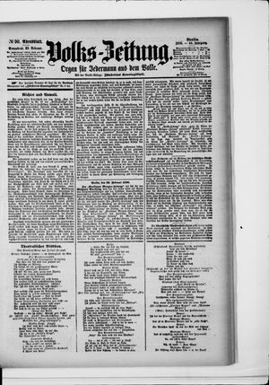 Volks-Zeitung vom 22.02.1896