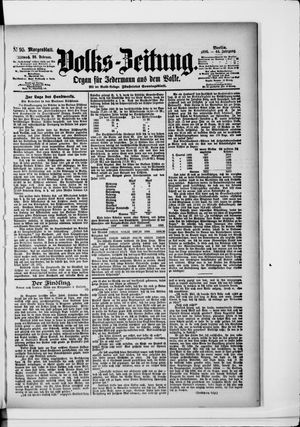 Volks-Zeitung vom 26.02.1896