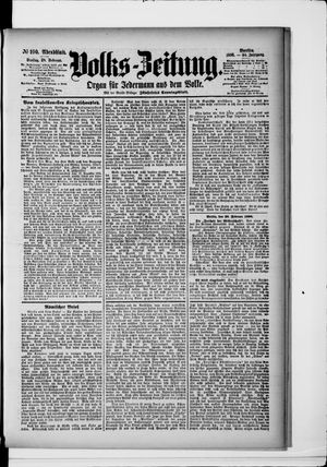 Volks-Zeitung vom 28.02.1896