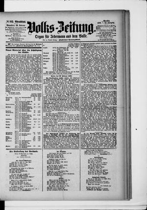 Volks-Zeitung vom 29.02.1896