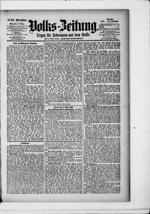 Volks-Zeitung on Mar 4, 1896