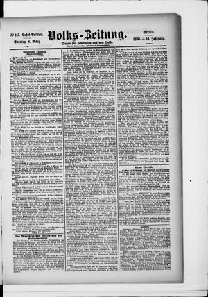 Volks-Zeitung on Mar 8, 1896