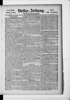 Volks-Zeitung vom 10.03.1896