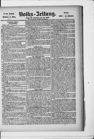 Volks-Zeitung vom 11.03.1896