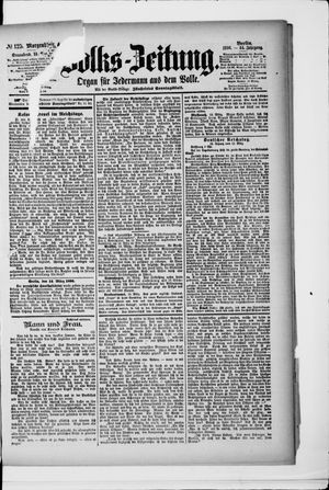 Volks-Zeitung on Mar 14, 1896