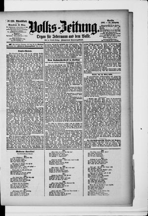 Volks-Zeitung on Mar 14, 1896