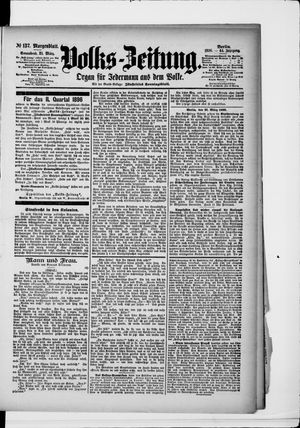 Volks-Zeitung on Mar 21, 1896