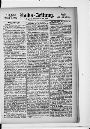 Volks-Zeitung on Mar 25, 1896