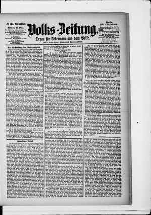 Volks-Zeitung on Mar 25, 1896