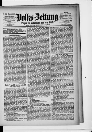 Volks-Zeitung on Mar 29, 1896