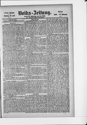 Volks-Zeitung vom 26.07.1896