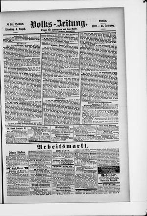 Volks-Zeitung vom 04.08.1896