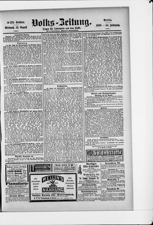 Volks-Zeitung vom 12.08.1896