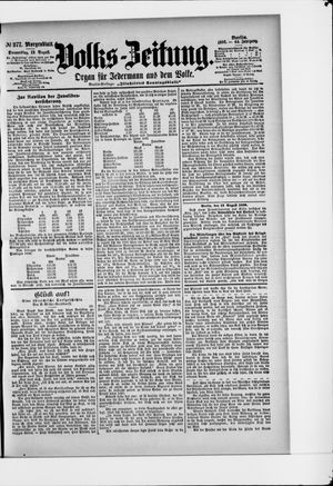 Volks-Zeitung on Aug 13, 1896