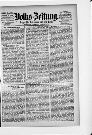 Volks-Zeitung on Aug 13, 1896