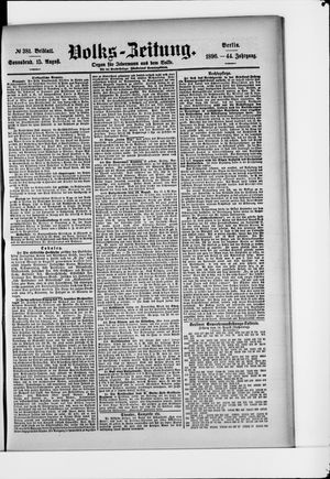 Volks-Zeitung vom 15.08.1896