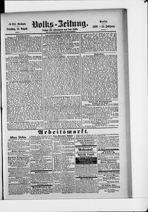 Volks-Zeitung vom 18.08.1896