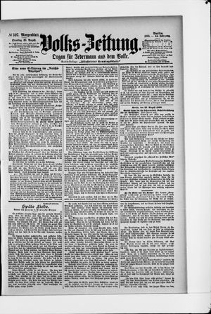 Volks-Zeitung vom 25.08.1896
