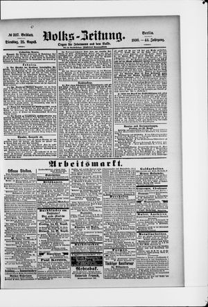 Volks-Zeitung vom 25.08.1896
