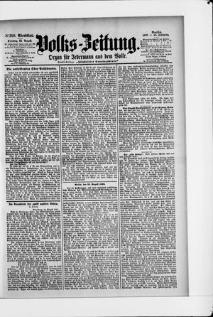 Volks-Zeitung vom 25.08.1896